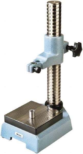 Mitutoyo - Cast Iron, Comparator Gage Stand - 464mm High, 150mm Base Length x 150mm Base Width x 64mm Base Height, Includes Holder - All Tool & Supply