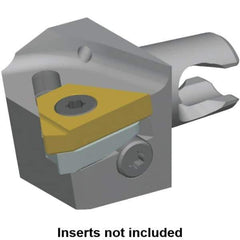 Kennametal - Insert Style LT 16ER, 20mm Head Length, Right Hand Cut, External Modular Threading Cutting Unit Head - System Size KM16, 10mm Center to Cutting Edge, Series LT Threading - All Tool & Supply