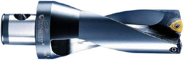 Komet - 6-1/2" Max Drill Depth, 2xD, 3-1/4" Diam, Indexable Insert Drill - 2 Inserts, ABS 80 Modular Connection Shank - All Tool & Supply