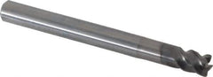 OSG - 1/4", 4 Flute, Solid Carbide, 0.02" Corner Radius End Mill - 2-1/2" OAL, 45° Helix, Right Hand Flute, 1/4" LOC, Right Hand Cut, 3/4" Extended Reach - All Tool & Supply