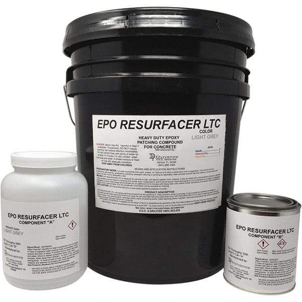 Made in USA - 50 Lb Concrete Repair/Resurfacing - Light Gray, 25 Sq Ft Coverage, Epoxy Resin - All Tool & Supply