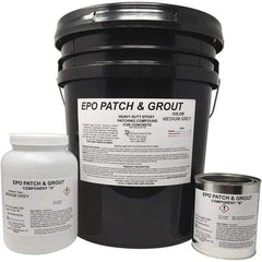 Made in USA - 5 Gal Concrete Repair/Resurfacing - Medium Gray, 25 Sq Ft Coverage, Epoxy Resin - All Tool & Supply