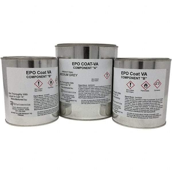 Made in USA - 1 Gal Gloss High-Solid Gray Concrete Floor Coating - 150 Sq Ft/Gal Coverage, 87 g/L VOC Content - All Tool & Supply