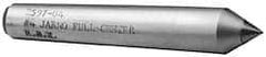 Made in USA - Carbide-Tipped Alloy Steel Standard Point Solid Dead Center - Jarno 12 Taper, 9" OAL - All Tool & Supply