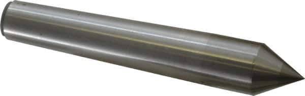 Made in USA - Carbide-Tipped Alloy Steel Standard Point Solid Dead Center - Jarno 8 Taper, 6" OAL - All Tool & Supply