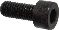 Made in USA - M5x0.80 Metric Coarse Hex Socket Drive, Socket Cap Screw - Grade 12.9 Alloy Steel, Black Oxide Finish, Fully Threaded, 12mm Length Under Head - All Tool & Supply