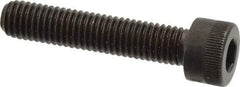 Made in USA - M8x1.25 Metric Coarse Hex Socket Drive, Socket Cap Screw - Grade 12.9 Alloy Steel, Black Oxide Finish, Fully Threaded, 40mm Length Under Head - All Tool & Supply