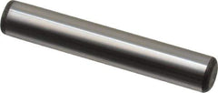 Made in USA - 3/8" Diam x 2-1/4" Pin Length Grade 8 Alloy Steel Standard Dowel Pin - Bright Finish, C 47-58 & C 60 (Surface) Hardness, 16,550 Lb (Single Shear), 33,100 Lb (Double Shear) Breaking Strength, 1 Beveled & 1 Rounded End - All Tool & Supply