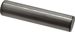 Made in USA - 1/2" Diam x 2-1/4" Pin Length Grade 8 Alloy Steel Standard Dowel Pin - Bright Finish, C 47-58 & C 60 (Surface) Hardness, 29,450 Lb (Single Shear), 58,900 Lb (Double Shear) Breaking Strength, 1 Beveled & 1 Rounded End - All Tool & Supply