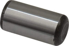 Made in USA - 5/8" Diam x 1-1/4" Pin Length Grade 8 Alloy Steel Standard Dowel Pin - Bright Finish, C 47-58 & C 60 (Surface) Hardness, 46,000 Lb (Single Shear), 92,000 Lb (Double Shear) Breaking Strength, 1 Beveled & 1 Rounded End - All Tool & Supply