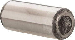 Made in USA - 5/8" Diam x 1-1/2" Pin Length Grade 8 Alloy Steel Standard Dowel Pin - Bright Finish, C 47-58 & C 60 (Surface) Hardness, 46,000 Lb (Single Shear), 92,000 Lb (Double Shear) Breaking Strength, 1 Beveled & 1 Rounded End - All Tool & Supply