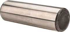 Made in USA - 5/8" Diam x 2" Pin Length Grade 8 Alloy Steel Standard Dowel Pin - Bright Finish, C 47-58 & C 60 (Surface) Hardness, 46,000 Lb (Single Shear), 92,000 Lb (Double Shear) Breaking Strength, 1 Beveled & 1 Rounded End - All Tool & Supply