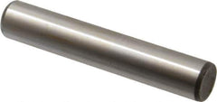 Made in USA - 5/8" Diam x 3-1/2" Pin Length Grade 8 Alloy Steel Standard Dowel Pin - Bright Finish, C 47-58 & C 60 (Surface) Hardness, 46,000 Lb (Single Shear), 92,000 Lb (Double Shear) Breaking Strength, 1 Beveled & 1 Rounded End - All Tool & Supply