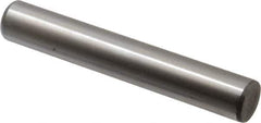 Made in USA - 5/8" Diam x 4" Pin Length Grade 8 Alloy Steel Standard Dowel Pin - Bright Finish, C 47-58 & C 60 (Surface) Hardness, 46,000 Lb (Single Shear), 92,000 Lb (Double Shear) Breaking Strength, 1 Beveled & 1 Rounded End - All Tool & Supply