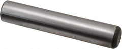 Made in USA - 3/4" Diam x 4" Pin Length Grade 8 Alloy Steel Standard Dowel Pin - Bright Finish, C 47-58 & C 60 (Surface) Hardness, 132,400 Lb (Double Shear), 66,200 Lb (Single Shear) Breaking Strength, 1 Beveled & 1 Rounded End - All Tool & Supply