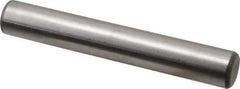 Made in USA - 3/4" Diam x 5" Pin Length Grade 8 Alloy Steel Standard Dowel Pin - Bright Finish, C 47-58 & C 60 (Surface) Hardness, 132,400 Lb (Double Shear), 66,200 Lb (Single Shear) Breaking Strength, 1 Beveled & 1 Rounded End - All Tool & Supply