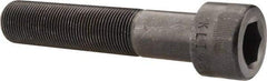 Made in USA - 1-14 UNF Hex Socket Drive, Socket Cap Screw - Alloy Steel, Black Oxide Finish, Partially Threaded, 5" Length Under Head - All Tool & Supply