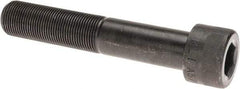 Made in USA - 1-14 UNF Hex Socket Drive, Socket Cap Screw - Alloy Steel, Black Oxide Finish, Partially Threaded, 5-1/2" Length Under Head - All Tool & Supply