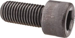 Made in USA - 1-1/8 - 7 UNC Hex Socket Drive, Socket Cap Screw - Alloy Steel, Black Oxide Finish, Fully Threaded, 2-1/2" Length Under Head - All Tool & Supply