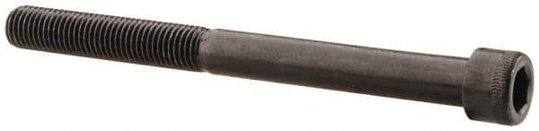 Made in USA - 5/16-24 UNF Hex Socket Drive, Socket Cap Screw - Alloy Steel, Black Oxide Finish, Partially Threaded, 3-1/2" Length Under Head - All Tool & Supply