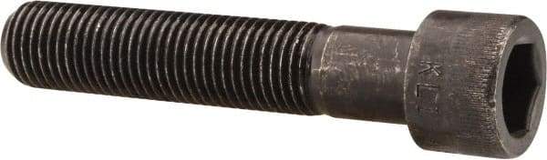 Made in USA - 7/16-20 UNF Hex Socket Drive, Socket Cap Screw - Alloy Steel, Black Oxide Finish, Partially Threaded, 2-1/4" Length Under Head - All Tool & Supply