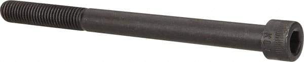 Made in USA - 1/2-13 UNC Hex Socket Drive, Socket Cap Screw - Alloy Steel, Black Oxide Finish, Partially Threaded, 6-1/2" Length Under Head - All Tool & Supply