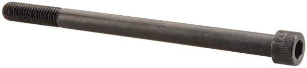 Made in USA - 1/2-13 UNC Hex Socket Drive, Socket Cap Screw - Alloy Steel, Black Oxide Finish, Partially Threaded, 7-1/2" Length Under Head - All Tool & Supply