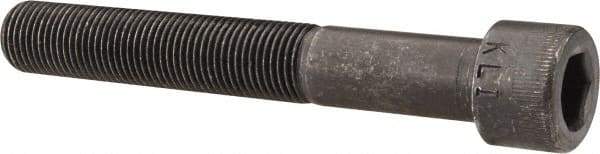 Made in USA - 1/2-20 UNF Hex Socket Drive, Socket Cap Screw - Alloy Steel, Black Oxide Finish, Partially Threaded, 3-1/2" Length Under Head - All Tool & Supply