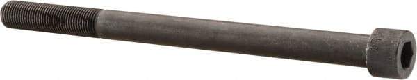 Made in USA - 1/2-20 UNF Hex Socket Drive, Socket Cap Screw - Alloy Steel, Black Oxide Finish, Partially Threaded, 7" Length Under Head - All Tool & Supply