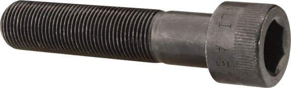 Made in USA - 3/4-16 UNF Hex Socket Drive, Socket Cap Screw - Alloy Steel, Black Oxide Finish, Partially Threaded, 3-1/2" Length Under Head - All Tool & Supply