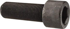 Made in USA - 7/8-14 UNF Hex Socket Drive, Socket Cap Screw - Alloy Steel, Black Oxide Finish, Fully Threaded, 2-1/2" Length Under Head - All Tool & Supply