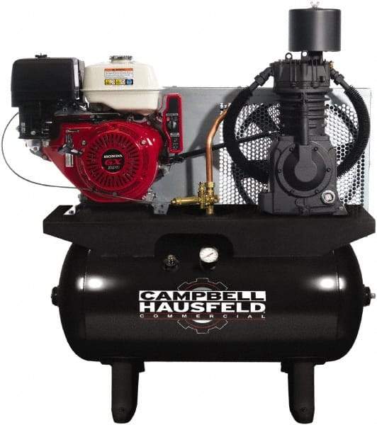 Campbell Hausfeld - 13 HP Stationary Gas Air Compressor - Honda Engine, Horizontal Configuration, 30 Gallon, 24.3 CFM, 175 Max psi - All Tool & Supply