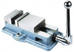 Interstate - 5" Jaw Width, 4-11/32" Jaw Opening Capacity, Horizontal Stationary Machine Vise - Manual Operation, 7,425 Lb Capacity, 1 Station, 14-3/8" Long x 3.94" High x 1-3/8" Deep, 1-3/8" Jaw Height, Cast Iron - All Tool & Supply