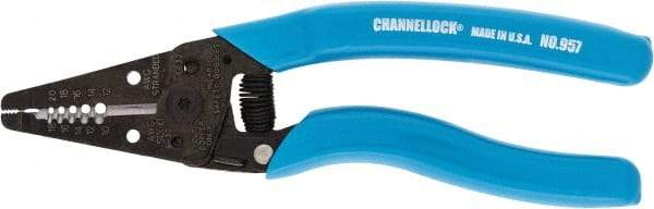 Channellock - 6-1/4" OAL, 20-10 AWG Capacity, Wire Stripper & Cutter - Plastic Cushion Handle - All Tool & Supply