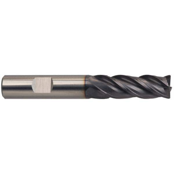 Guhring - 3/8" Diam, 1" Length of Cut, 3/8" Shank Diam, 2-1/2" OAL, 4 Flute Solid Carbide Square End Mill - All Tool & Supply