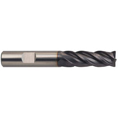 Guhring - 3/8" Diam, 1" Length of Cut, 3/8" Shank Diam, 2-1/2" OAL, 4 Flute Solid Carbide Square End Mill - All Tool & Supply