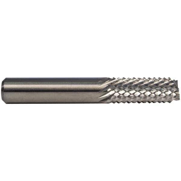 M.A. Ford - 0.8mm Diam, End Mill End, Solid Carbide Diamond Pattern Router Bit - 1-1/2" OAL - All Tool & Supply