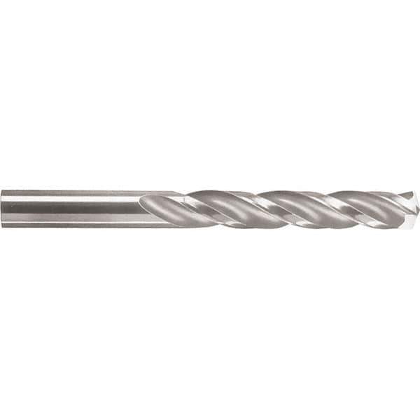 SGS - #15 150° Solid Carbide Jobber Drill - TiN Finish, Right Hand Cut, Spiral Flute, Straight Shank, 2-3/4" OAL, Standard Point - All Tool & Supply