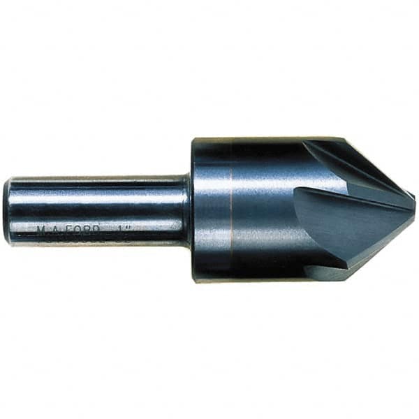 M.A. Ford - 1/8" Head Diam, 1/8" Shank Diam, 6 Flute 90° Solid Carbide Countersink - All Tool & Supply