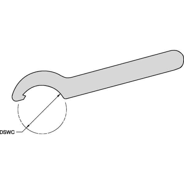 Kennametal - Locknut Wrench for Indexable Tools - Collet Chuck Compatible, TG-DV Toolholder Style Compatibility - All Tool & Supply