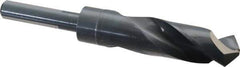 Chicago-Latrobe - 61/64" Drill, 118° Point, High Speed Steel Silver Deming & Reduced Shank Drill Bit - Oxide Finish, 6" OAL, Flats on Shank, 3-1/8" Flute Length, Right Hand Cut, Split Point, Spiral Flute, Regular Spiral - All Tool & Supply