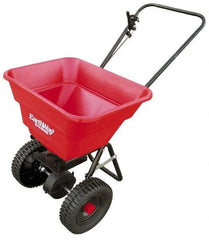 Made in USA - 80 Lb Polyethylene Walk Behind Broadcast Landscape Spreader - 10" Wheels - All Tool & Supply