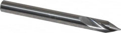 Made in USA - 1/4" Body Diam, 60°, 2-1/2" OAL, Solid Carbide Spotting Drill - All Tool & Supply