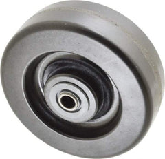 Albion - 6 Inch Diameter x 2 Inch Wide, Phenolic Caster Wheel - 1,200 Lb. Capacity, 2-3/16 Inch Hub Length, 1/2 Inch Axle Diameter, Roller Bearing - All Tool & Supply