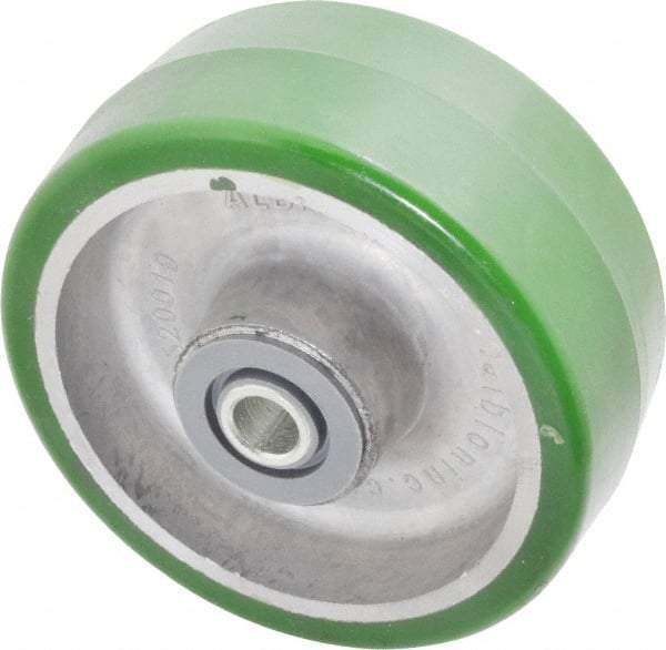 Albion - 5 Inch Diameter x 2 Inch Wide, Polyurethane Caster Wheel - 1,050 Lb. Capacity, 2-7/16 Inch Hub Length, 1/2 Inch Axle Diameter, Roller Bearing - All Tool & Supply