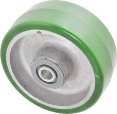 Albion - 5 Inch Diameter x 2 Inch Wide, Polyurethane Caster Wheel - 1,050 Lb. Capacity, 2-7/16 Inch Hub Length, 1/2 Inch Axle Diameter, Roller Bearing - All Tool & Supply