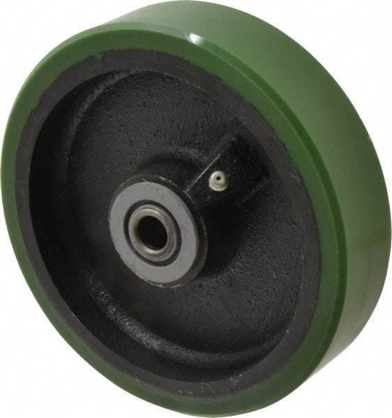 Albion - 6 Inch Diameter x 1-1/2 Inch Wide, Polyurethane Caster Wheel - 840 Lb. Capacity, 2-7/16 Inch Hub Length, 1/2 Inch Axle Diameter, Roller Bearing - All Tool & Supply