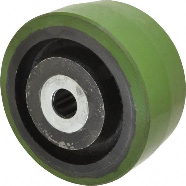 Albion - 6 Inch Diameter x 3 Inch Wide, Polyurethane Caster Wheel - 2,040 Lb. Capacity, 3-1/4 Inch Hub Length, 1 Inch Axle Diameter, Roller Bearing - All Tool & Supply