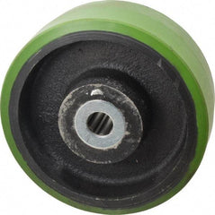 Albion - 8 Inch Diameter x 3 Inch Wide, Polyurethane Caster Wheel - 2,520 Lb. Capacity, 3-1/4 Inch Hub Length, 1 Inch Axle Diameter, Roller Bearing - All Tool & Supply