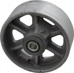 Albion - 5 Inch Diameter x 2 Inch Wide, Cast Iron Caster Wheel - 1,300 Lb. Capacity, 2-3/16 Inch Hub Length, 1/2 Inch Axle Diameter, Roller Bearing - All Tool & Supply